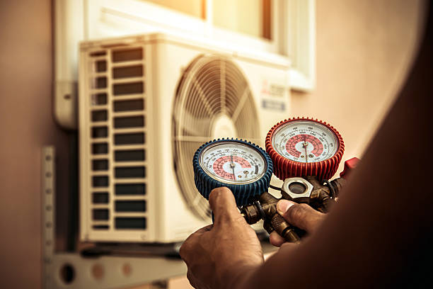 Professional Hvac Installation technician working in Summerfield, NC